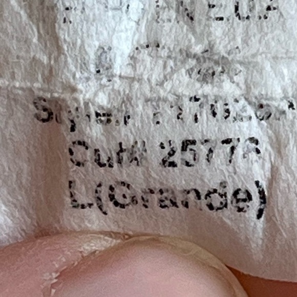 Final Touch Oatmeal Knit Top Sz Large Ruched Front w/ Cinch Tie Stretchy Boho - Picture 6 of 15